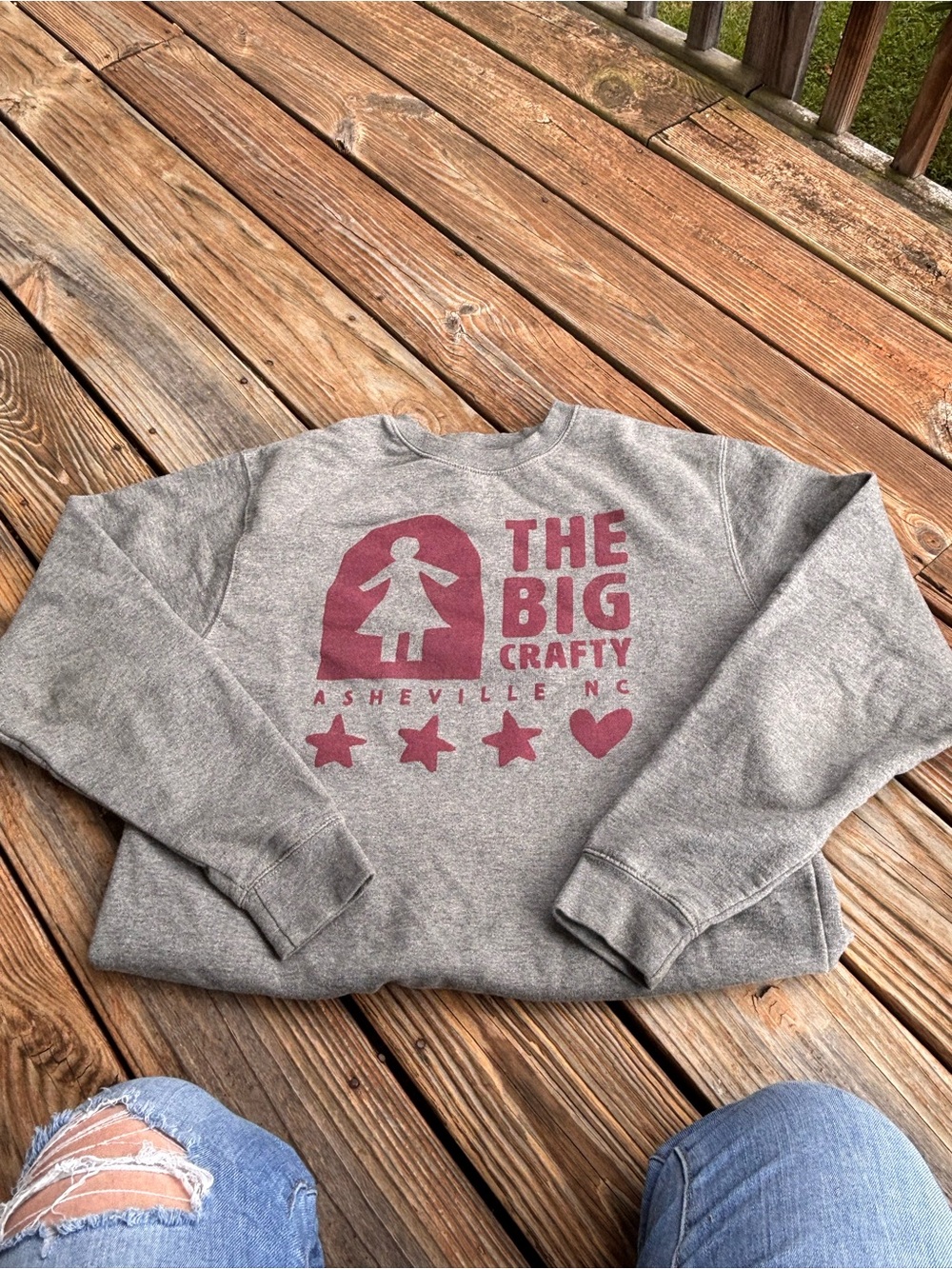 Asheville Gray Crewneck Sweatshirt